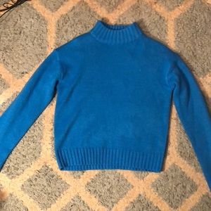 Turtle neck, Blue Sweater